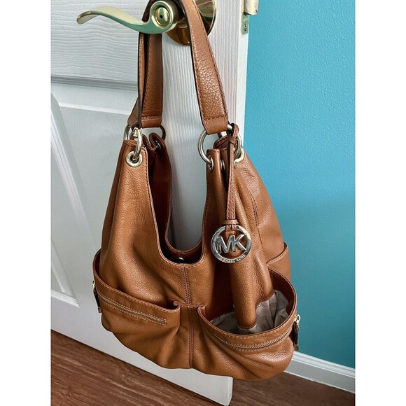 Michael Kors Layton Hobo Tan Tote with Dust Bag and Tag Lightly Worn - Picture 3 of 13
